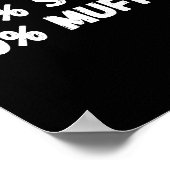 20% Stud 80% Muffin Tee Funny Quotes Tee Poster (Hoek)