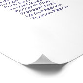 20 Tabel Kleurrijke Bloemen Trouwstoel Grafiek Poster (Hoek)