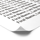 20 Tables Burgundy Floral Wedding Seating Chart Poster (Hoek)