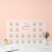 20 tafel Frosted Acryl Zitting Grafiek Bord (Huwelijk)