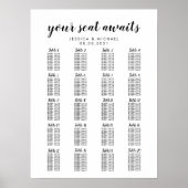 20 Tafel graafkaart voor grote weddenschappen Poster (Voorkant)