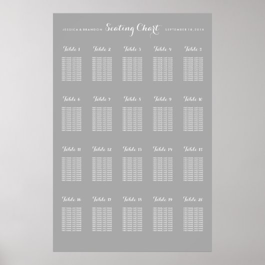 20 Tafel grote weddenschappen - om het even welke  Poster (Voorkant)