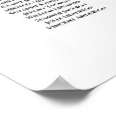 20 Tafel - herfst Roos - bruiloft Poster (Hoek)