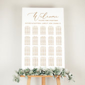 20 tafel minimalistische gouden bruiloft zitgrafie poster