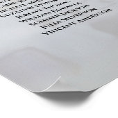 20 Tafel witte reflecties Wedding Seating Chart Poster (Hoek)