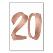 20 Tafelnummer White Metallic roze Rose Gold (Achterkant)