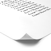 20 Tafels Groen Elegante Bruiloft Zittafel Grafiek Poster (Hoek)