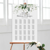 20 Tafels Groen Elegante Bruiloft Zittafel Grafiek Poster