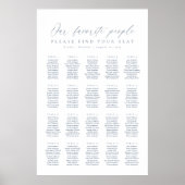 20 Tafels Onze Favoriete Mensen Zittinglijst Poster (Voorkant)
