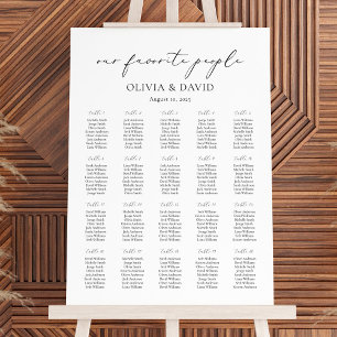 20 Tafels Simpel Stoelenplan voor onze favoriete m Poster