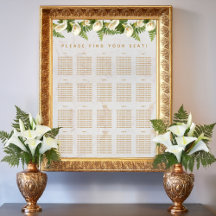 20 Tafels Stoelindeling Marmer Calla Lelie Bloem