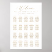 20 Tafels Welkom Zitplaatskaart Poster (Voorkant)