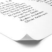 20 Tafels Zoek uw zithoek Poster (Hoek)