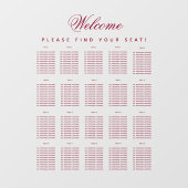 20 Tafelzitje Transparante Bourgogne Manuscript Raamsticker (Vel)