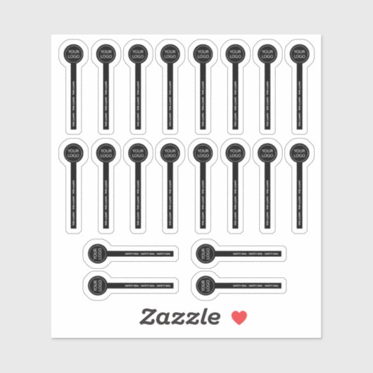 20 Transparante Lippenbalsem Veiligheidsafdichting Sticker (Vel)