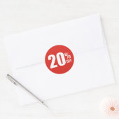 20% twintig procent KORTING Sale Sticker (Envelop)