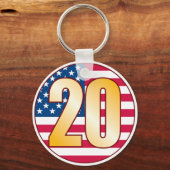 20 USA Gold Sleutelhanger (Voorkant)