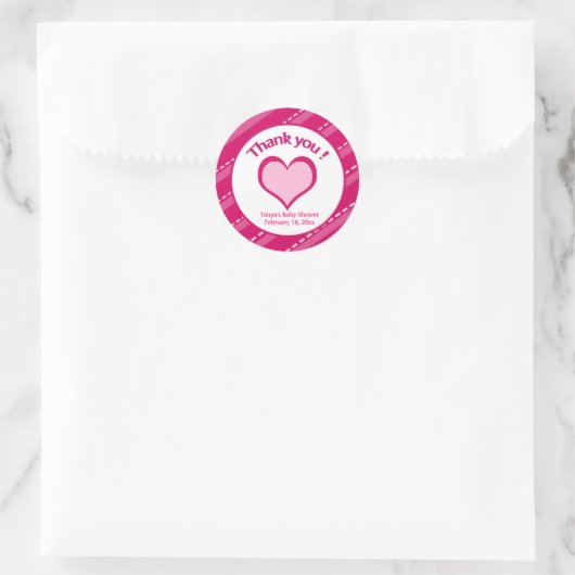 20 Valentijnsdag Hartelijk dank, Stickers (Tas)