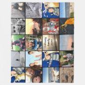 20 van je Instagram foto's Fleece Deken (Voorkant)