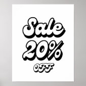 20% Verkoopteken, 20% Korting Teken, Grote Verkoop Poster (Voorkant)
