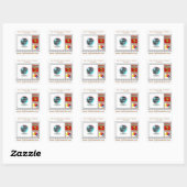 20 VIERKANTE STEMPEL STICKERS (Vel)