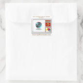 20 VIERKANTE STEMPEL STICKERS (Tas)