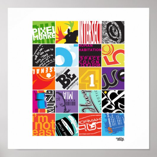 20 vierkantsproject I Poster (Voorkant)