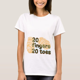 20 vingers 20 tenen t-shirt
