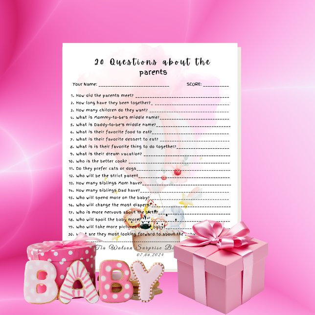 20 Vragen over de Ouders Baby Dieren Safari (Creator heeft geüpload)