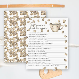 20 vragen over de ouders, koffie baby shower