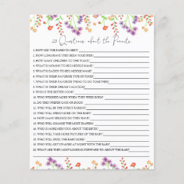 20 Vragen over de wedstrijd Parents baby shower