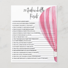 20 Vragen over de wedstrijd Parents baby shower