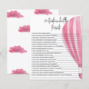 20 Vragen over de wedstrijd Parents baby shower