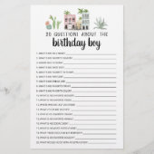 20 Vragen over het 'Birthday Boy Editable Game' (Voorkant)