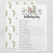 20 Vragen over het 'Birthday Boy Editable Game' (Voorkant / Achterkant)