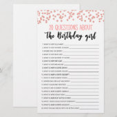 20 Vragen over het 'goudmeisje' Editable game (Voorkant / Achterkant)