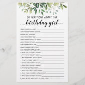 20 Vragen over het 'goudmeisje' Editable game (Voorkant)