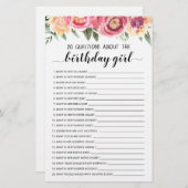 20 Vragen over het 'goudmeisje' Editable game (Voorkant / Achterkant)