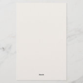 20 Vragen over het spel van het Bride Vrijgezellen Briefpapier (Achterkant)