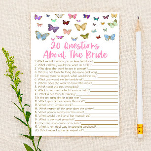 20 Vragen over het spel van het Bride Vrijgezellen Briefpapier