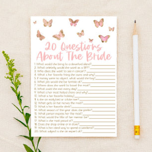 20 Vragen over het spel van het Bride Vrijgezellen Briefpapier