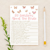 20 Vragen over het spel van het Bride Vrijgezellen Briefpapier