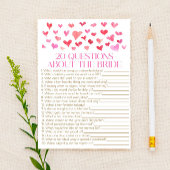 20 Vragen over het spel van het Bride Vrijgezellen Briefpapier
