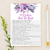 20 Vragen over het spel van het Bride Vrijgezellen Briefpapier