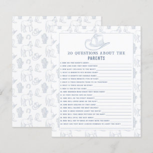 20 vragen van ouders - Cowboy baby shower