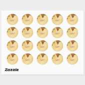 20 wijngaard bruiloft gunst Stickers (Vel)