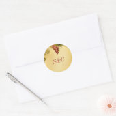 20 wijngaard bruiloft gunst Stickers (Envelop)