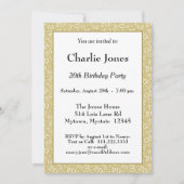 20 - Willekeurig Nummerpatroon Goud/Wit 20e Gebeur Kaart (Voorkant)