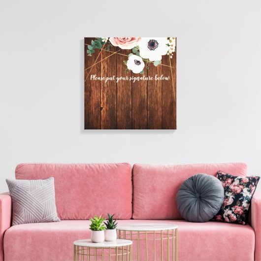 20 x20 inch Handtekening Canvas Geometric Garden R (Insitu (Woonkamer))