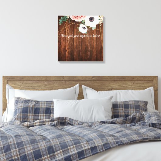 20 x20 inch Handtekening Canvas Geometric Garden R (Insitu (Slaapkamer))